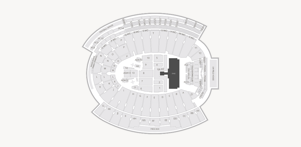 Camp Randall Stadium Seating Chart