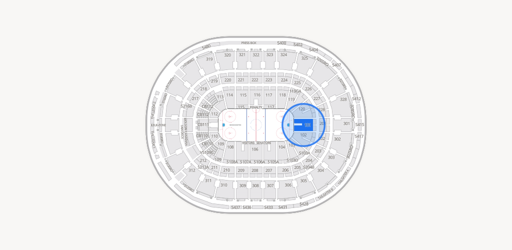 Canadian Tire Centre Seating Chart