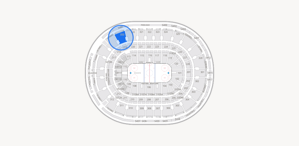 Canadian Tire Centre Seating Chart