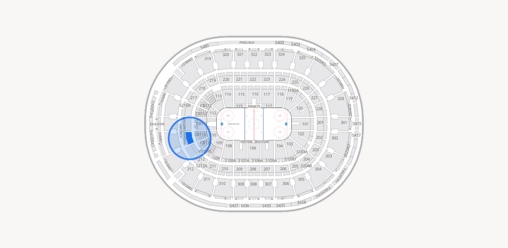 Canadian Tire Centre Seating Chart