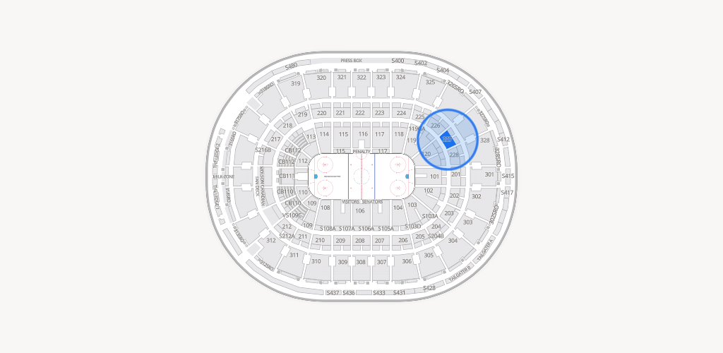Canadian Tire Centre Seating Chart