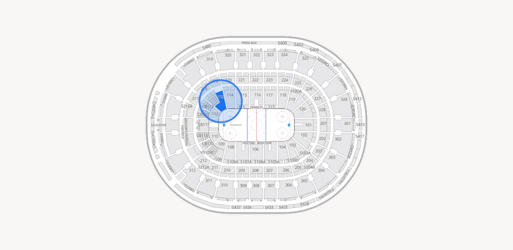 Canadian Tire Centre Seating Chart