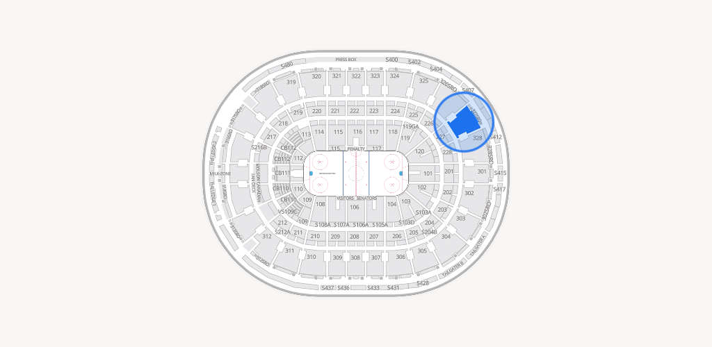 Canadian Tire Centre Seating Chart