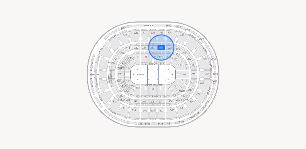 Canadian Tire Centre Seating Chart