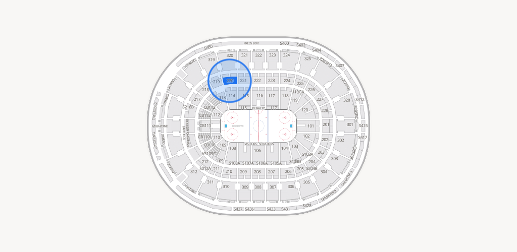 Canadian Tire Centre Seating Chart