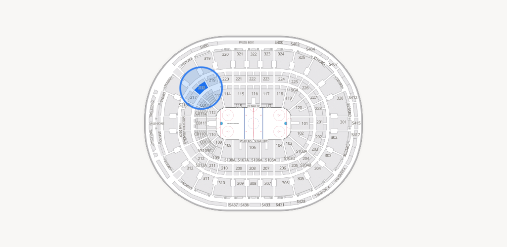 Canadian Tire Centre Seating Chart