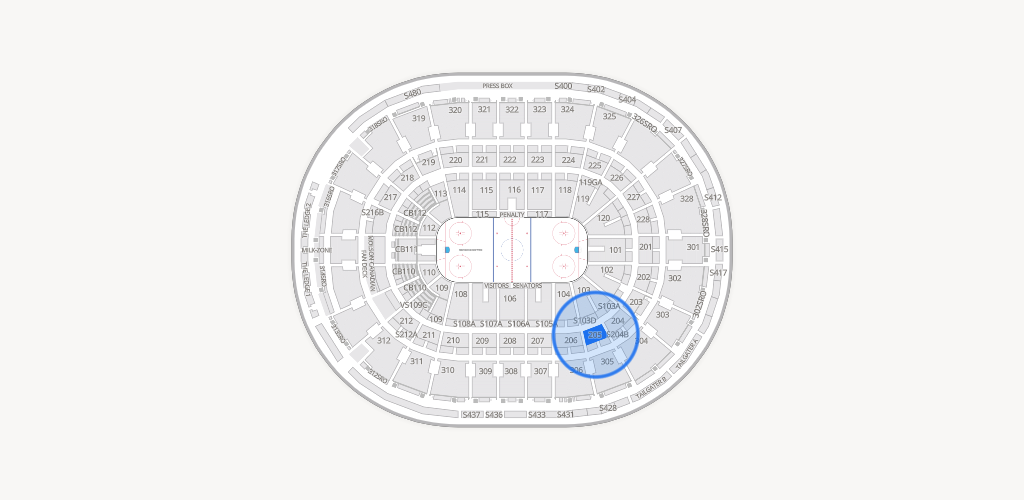 Canadian Tire Centre Seating Chart