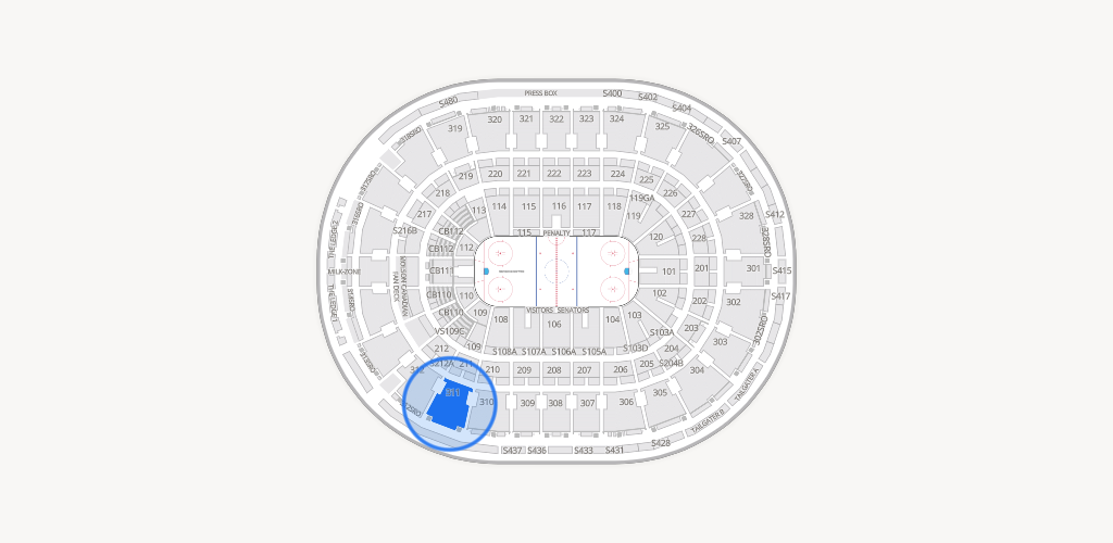 Canadian Tire Centre Seating Chart