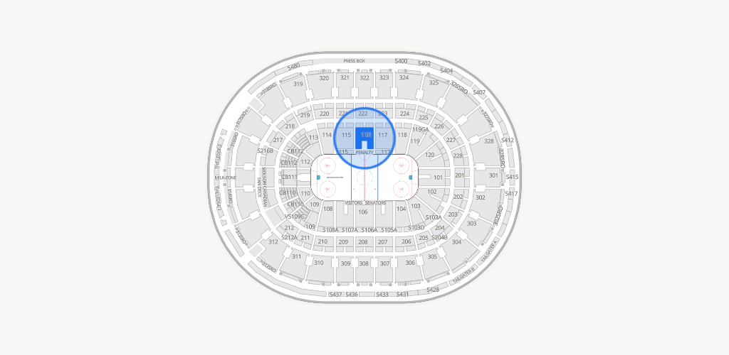 Canadian Tire Centre Seating Chart