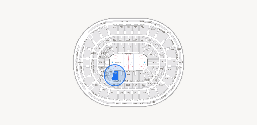 Canadian Tire Centre Seating Chart