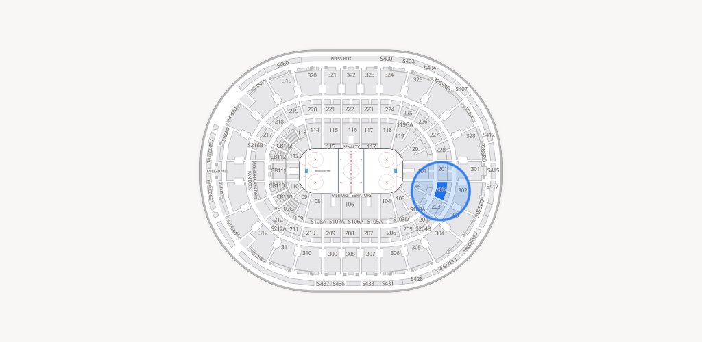 Canadian Tire Centre Seating Chart