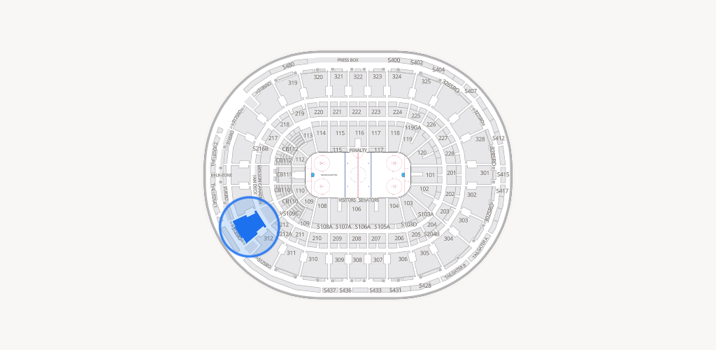 Canadian Tire Centre Seating Chart