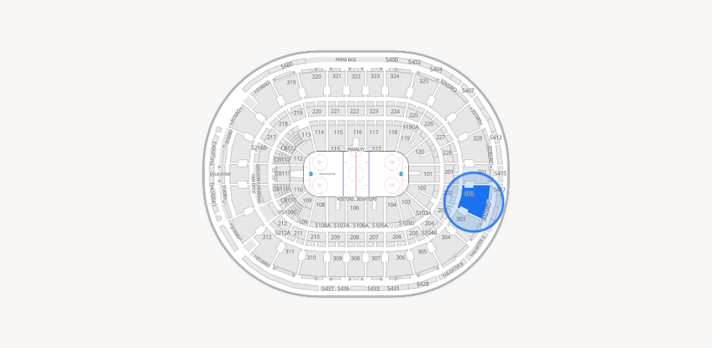 Canadian Tire Centre Seating Chart