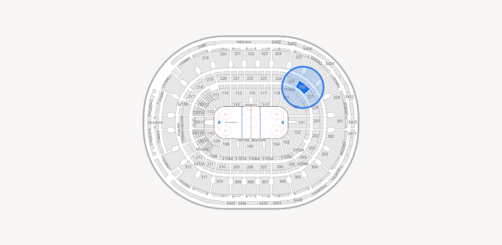 Canadian Tire Centre Seating Chart