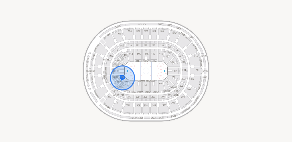Canadian Tire Centre Seating Chart