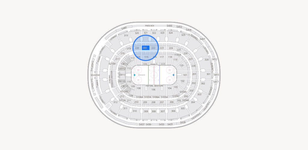 Canadian Tire Centre Seating Chart