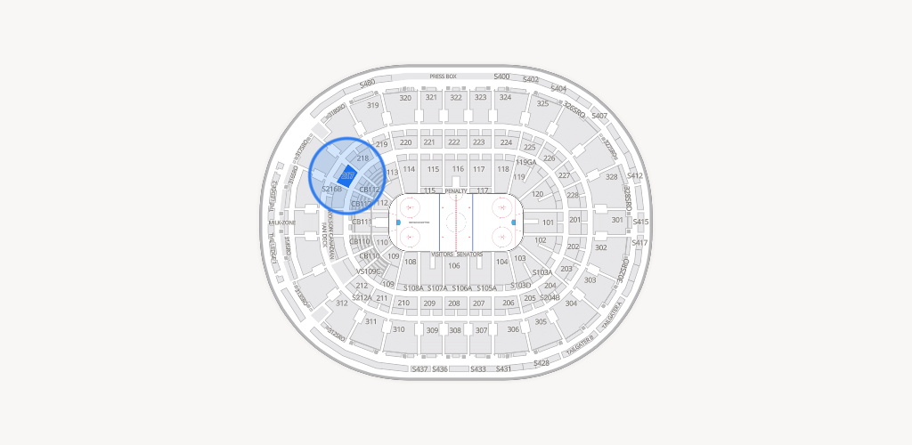 Canadian Tire Centre Seating Chart
