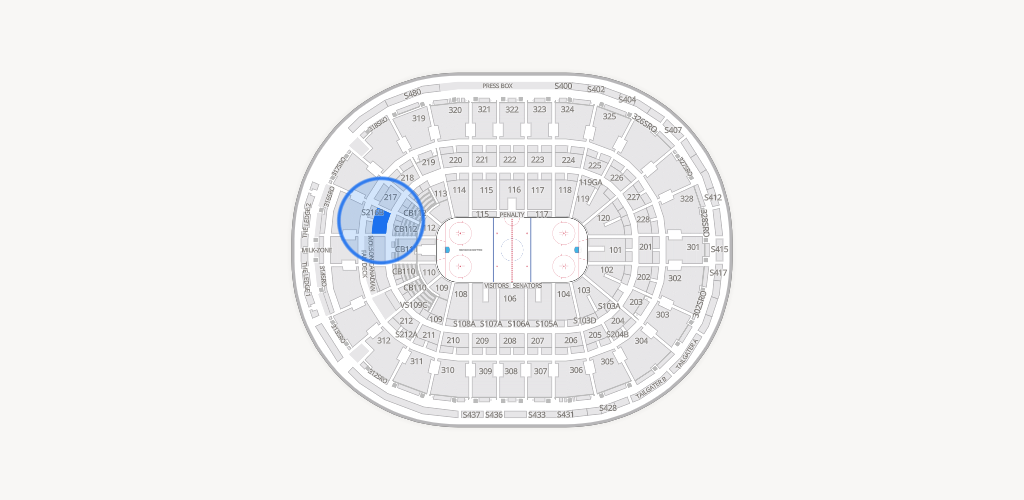 Canadian Tire Centre Seating Chart