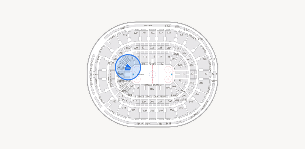 Canadian Tire Centre Seating Chart
