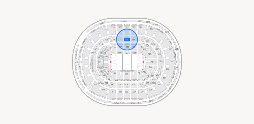 Canadian Tire Centre Seating Chart