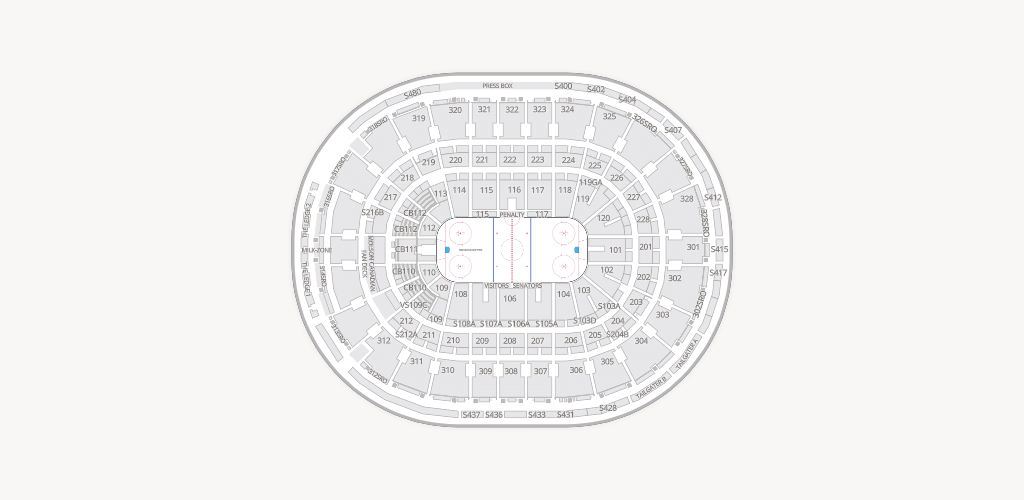 Canadian Tire Centre Seating Chart