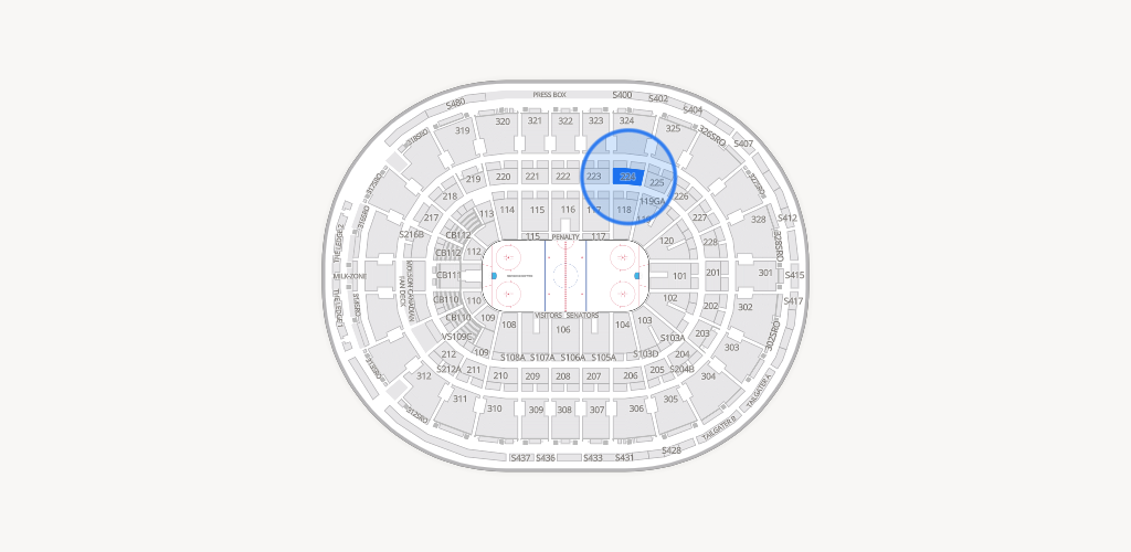 Canadian Tire Centre Seating Chart