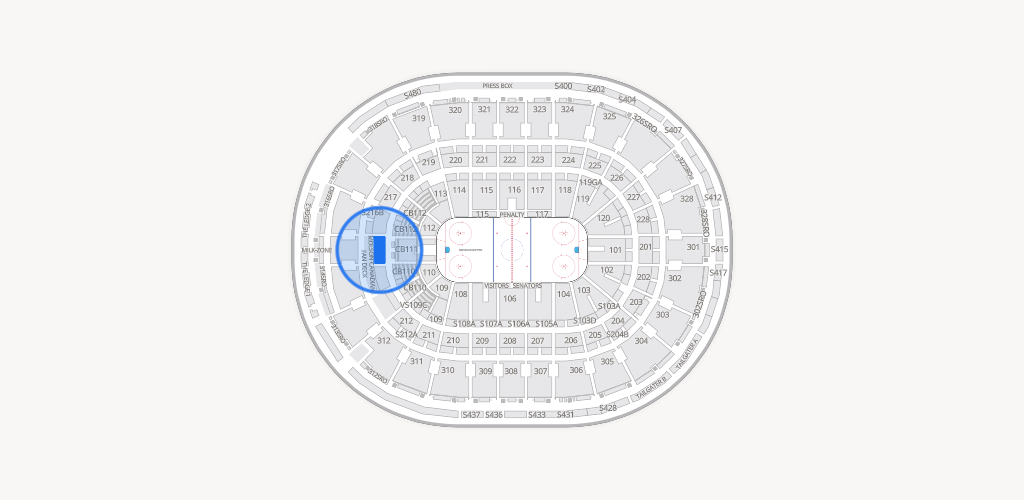 Canadian Tire Centre Seating Chart