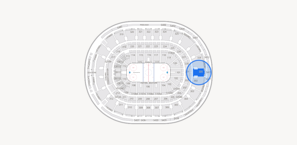 Canadian Tire Centre Seating Chart