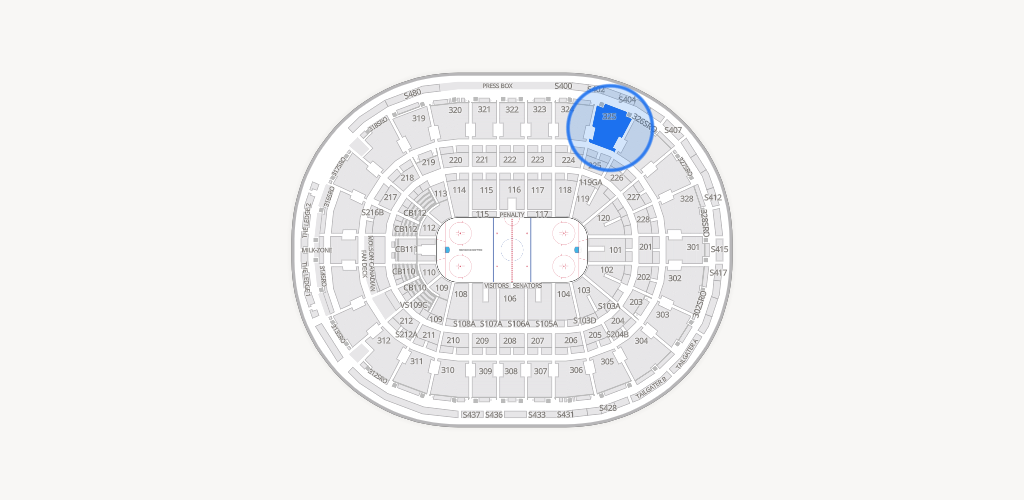 Canadian Tire Centre Seating Chart