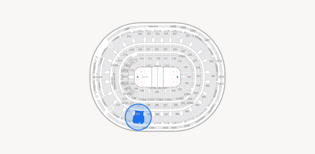 Canadian Tire Centre Seating Chart