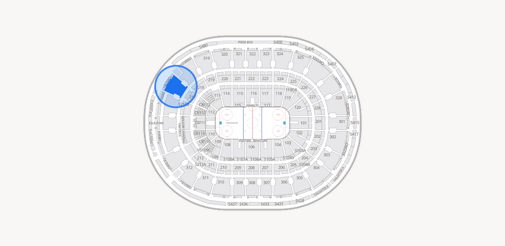 Canadian Tire Centre Seating Chart