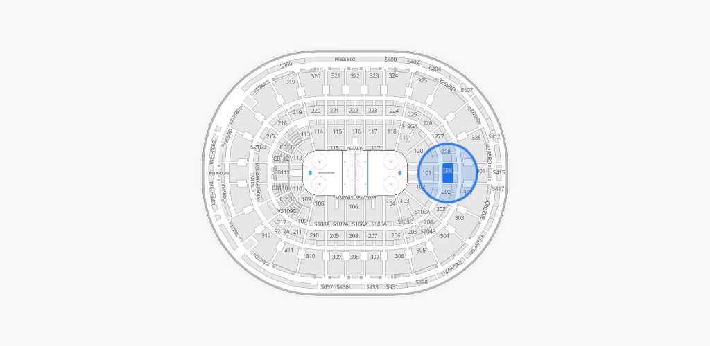 Canadian Tire Centre Seating Chart