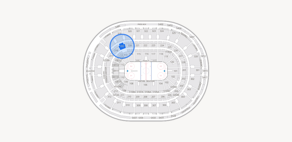 Canadian Tire Centre Seating Chart