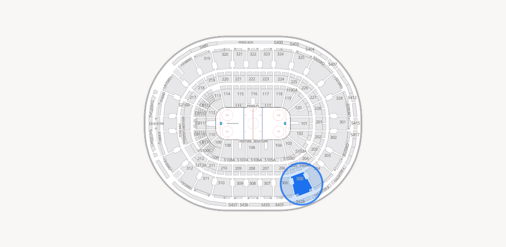 Canadian Tire Centre Seating Chart
