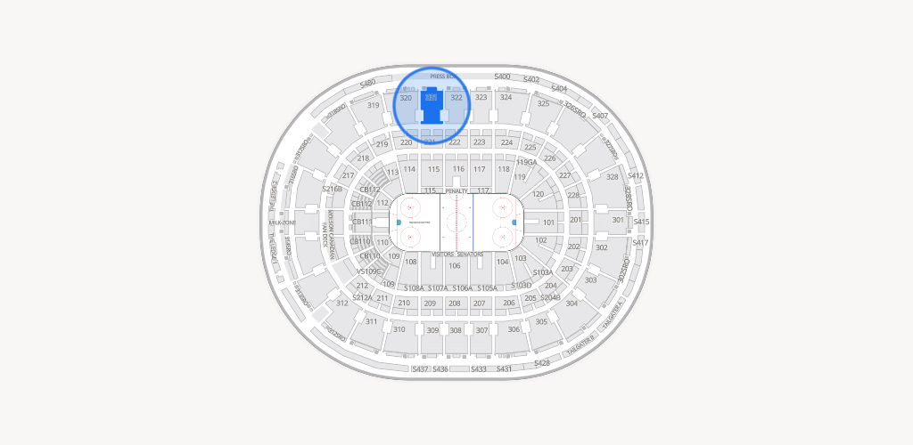 Canadian Tire Centre Seating Chart