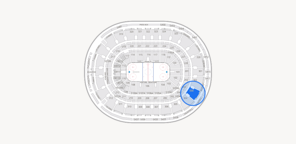 Canadian Tire Centre Seating Chart