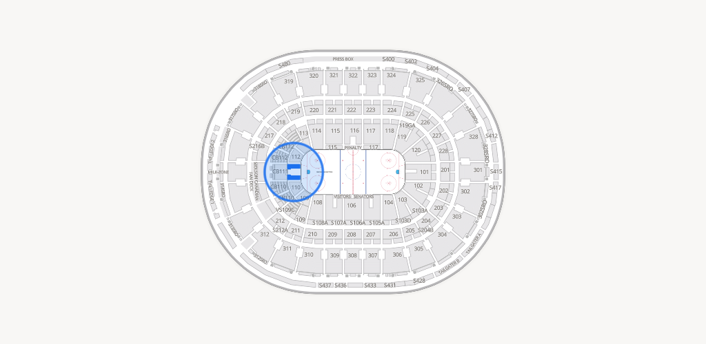 Canadian Tire Centre Seating Chart