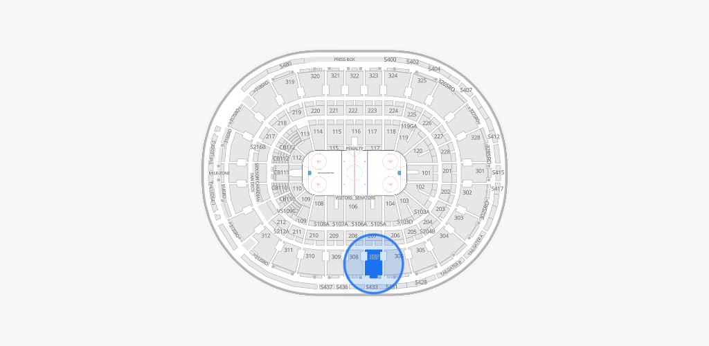 Canadian Tire Centre Seating Chart