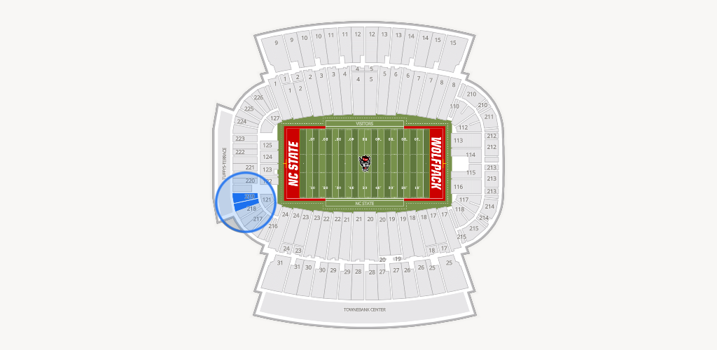 Carter-Finley Stadium Seating Chart