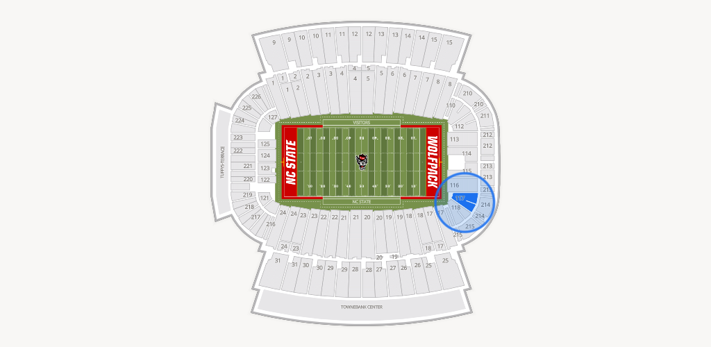 Carter-Finley Stadium Seating Chart