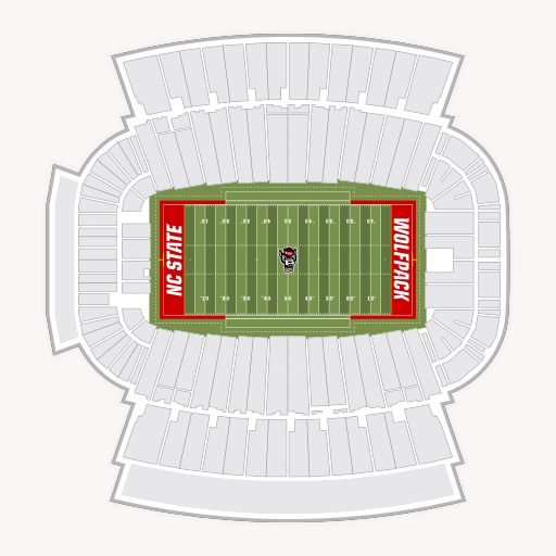 Carter-Finley Stadium seating chart