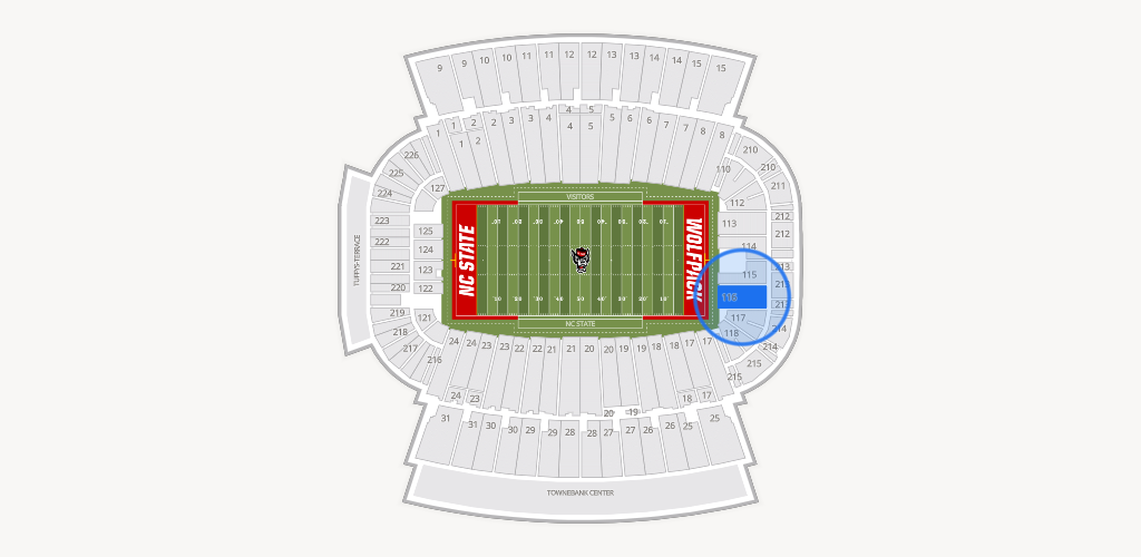 Carter-Finley Stadium Seating Chart