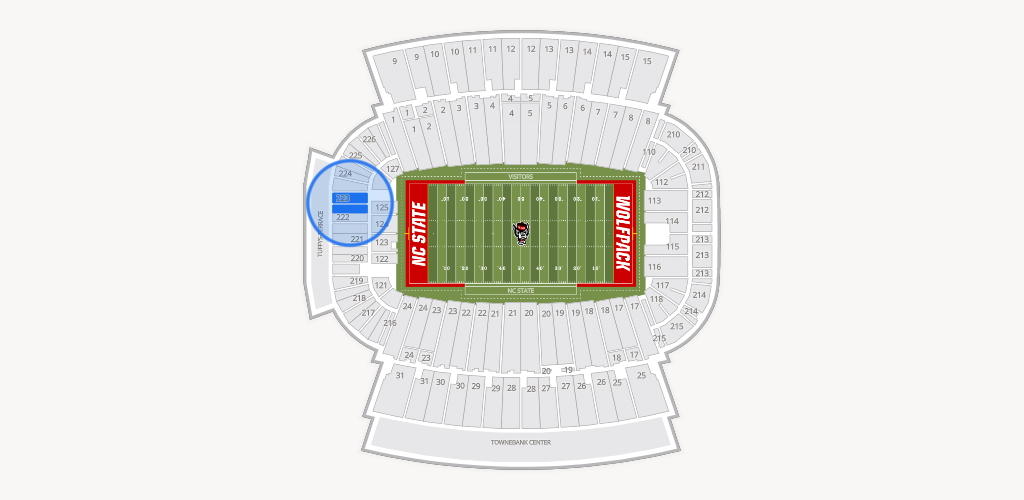 Carter-Finley Stadium Seating Chart
