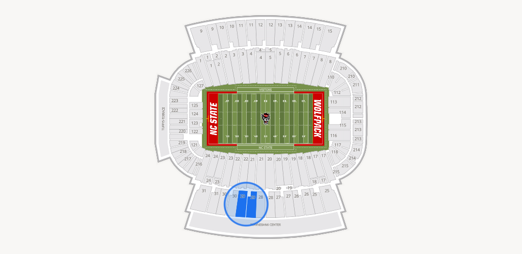 Carter-Finley Stadium Seating Chart