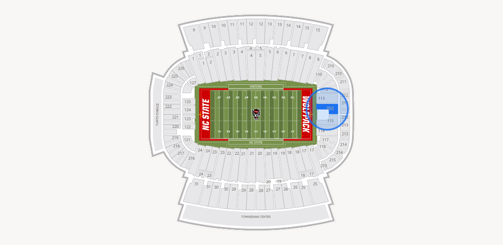 Carter-Finley Stadium Seating Chart