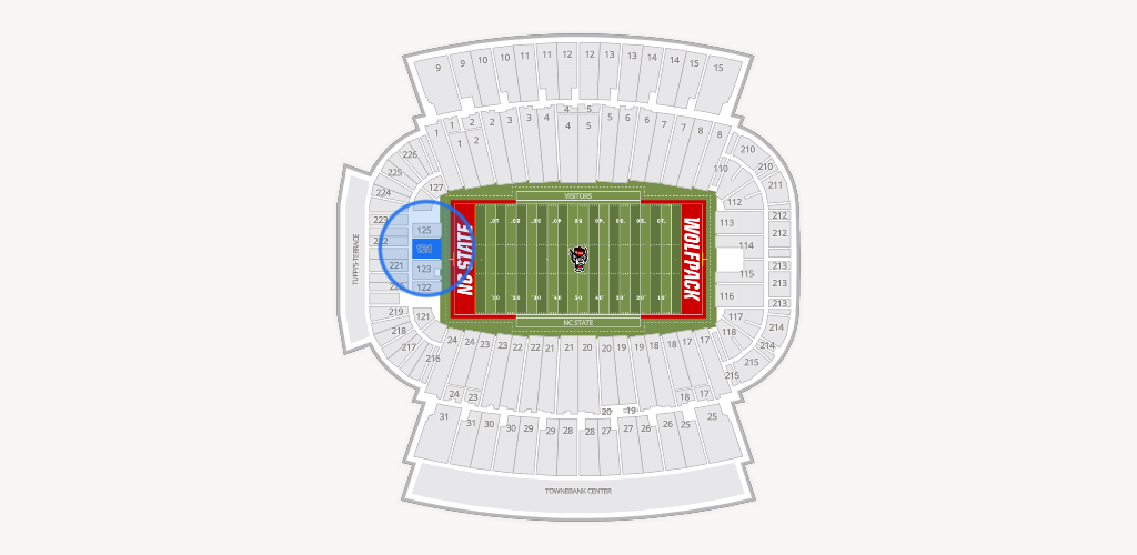 Carter-Finley Stadium Seating Chart