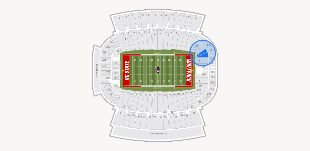 Carter-Finley Stadium Seating Chart