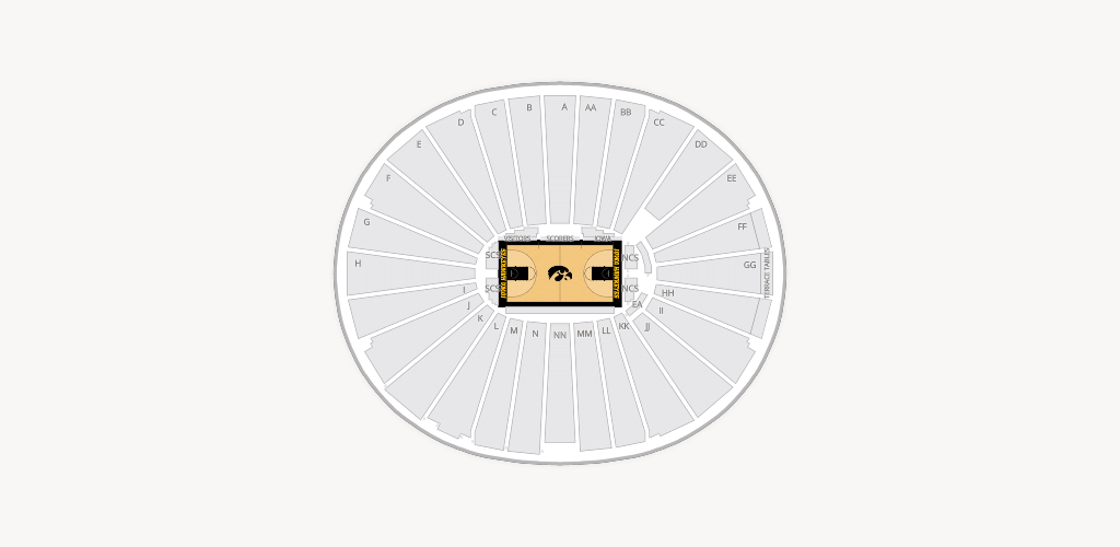 Carver-Hawkeye Arena Seating Chart