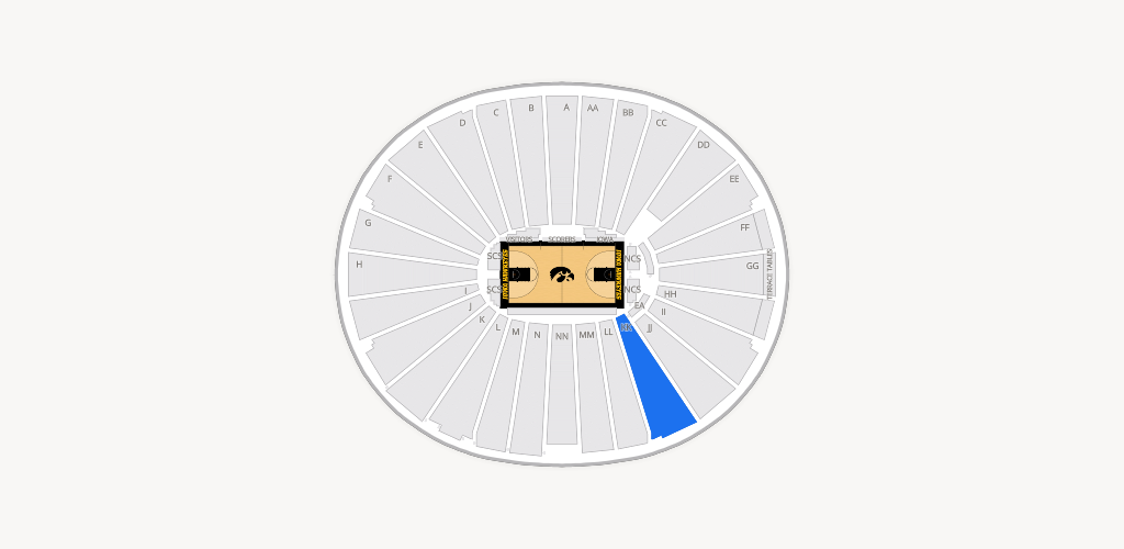 Carver-Hawkeye Arena Seating Chart