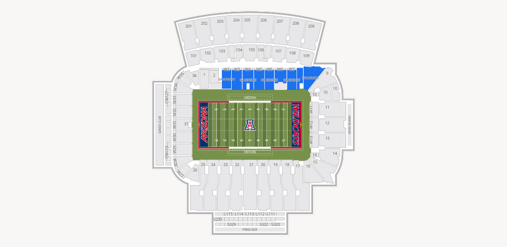 Casino Del Sol Stadium Seating Chart